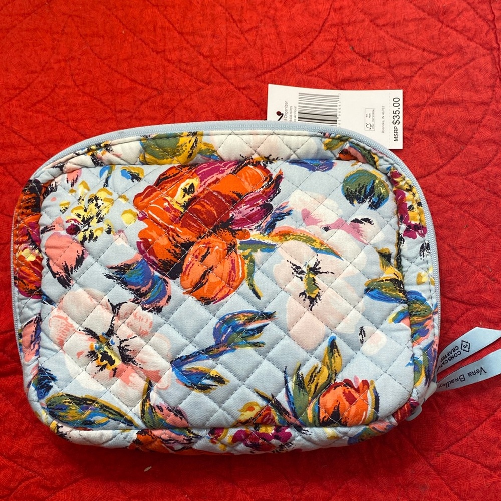 Floral make up bag.